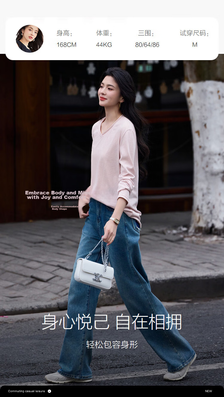 Demana [with Lyocell] Spring Lady Style Cross Neck Cloud Cotton Loose Slim Fit Petite T-Shirt Women Premium Feel 12