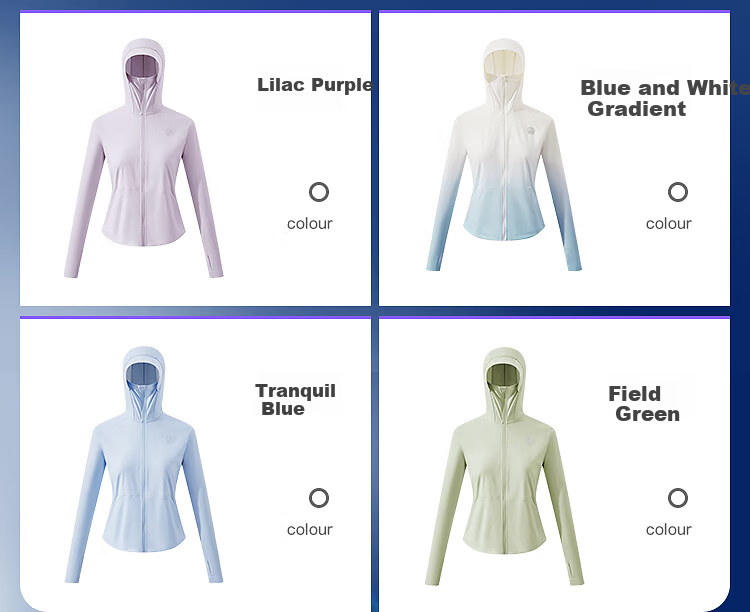 BOSIDENG Summer Women's National Standard Original Yarn Sun Protection UPF100+ Anti-UV Lightweight Outdoor Travel Jacket 6
