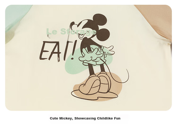 Disney Boys Casual Sports Cartoon Comfortable Cooling Short Sleeve Mosquito-Repellent Pants Set Summer New Light Khaki 110 14