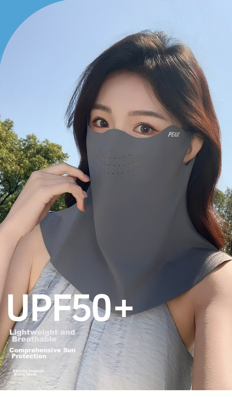 Peak Sun Protection Face Mask Hooded Ear-Hanging Outdoor Fishing Cycling Windproof Breathable UV Protection Eye Neck Face Bikini 5