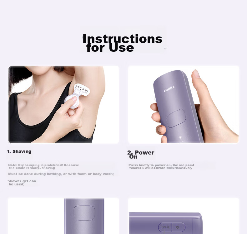 Ulike Air4 Max Sapphire Ice Point Hair Removal Device Beard Trimmer Shaver Beauty Instrument Birthday Gift for Girlfriend 13