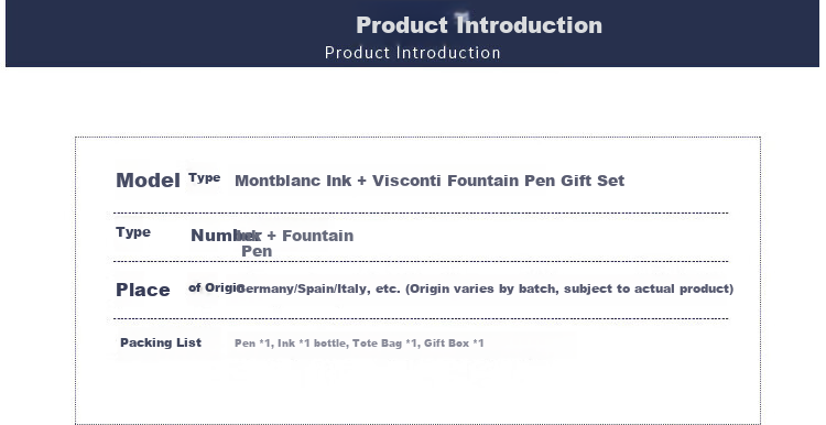 MONTBLANC Ink + Visconti Van Gogh Self-Portrait Fountain Pen Set [Gift] 3