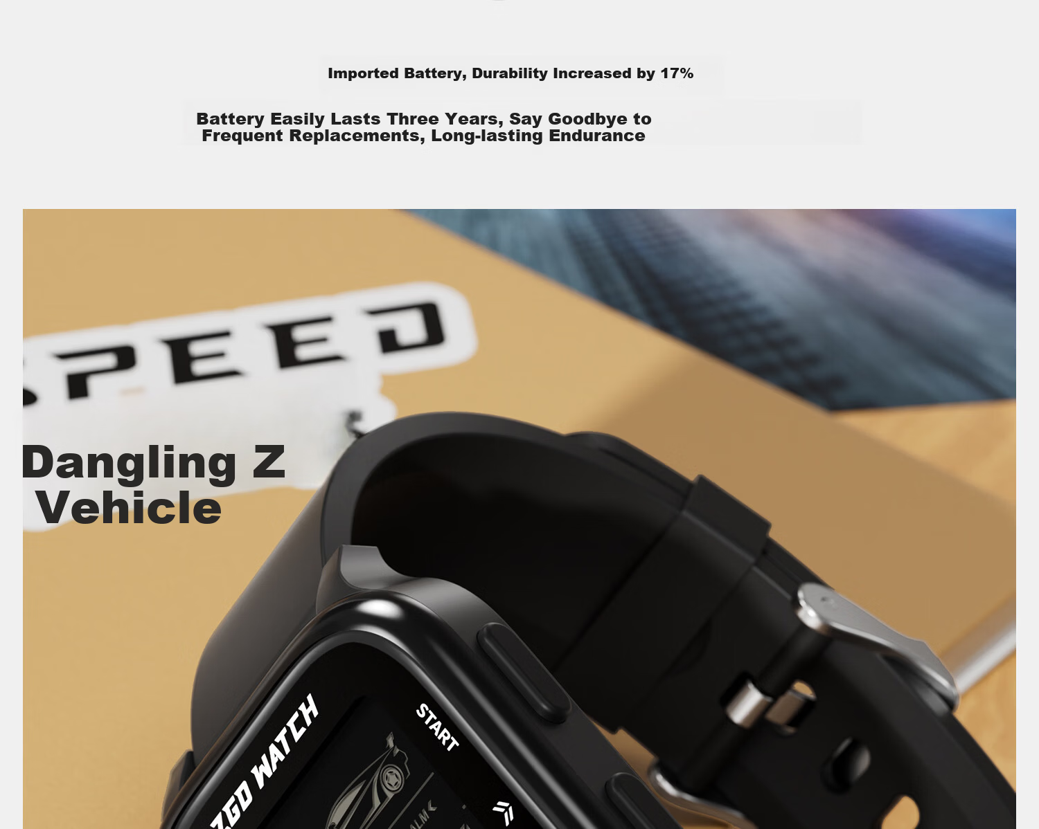 ZGO Men's Electronic Watch for Students, High School and Middle School, Luminous Waterproof Multifunctional Sports Digital Watch, Time Display Only 19
