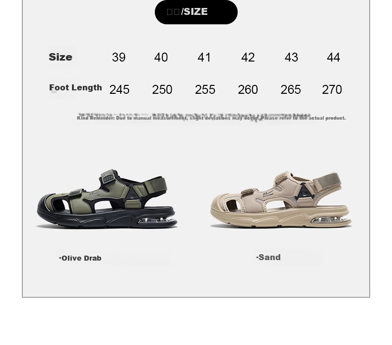 Warrior Men's Stream Hiking Sandals 2026 Summer New Outdoor Beach Water Shoes 1648 Black Size 39 13