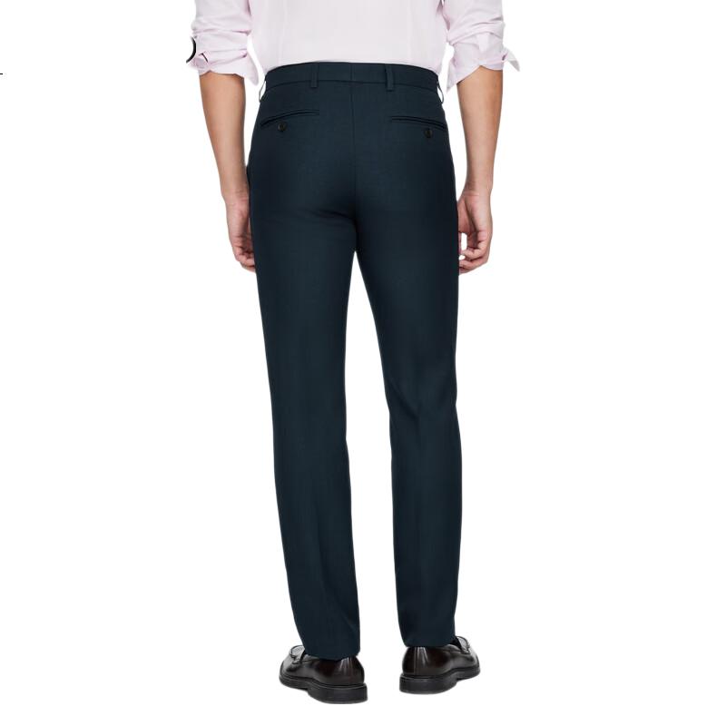 G2000 [Anti-Static] Spring And Autumn Mall Matching Business Commute Soft Comfortable Formal Dress Pants, Indigo Blue, Size 32