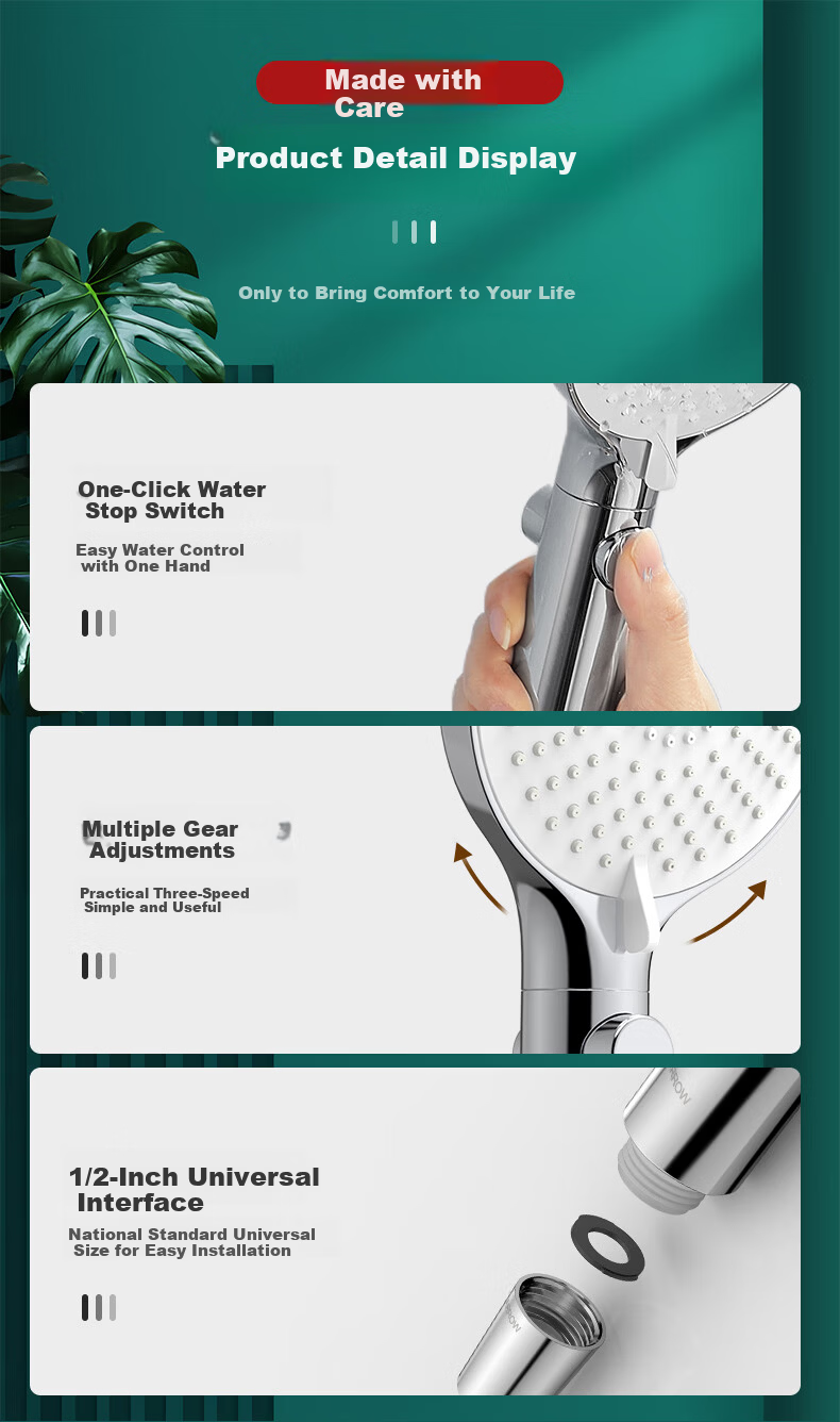ARROW HS Handheld Shower Head Multi-Function High-Pressure Shower Sprayer Bathroom Shower Head 11