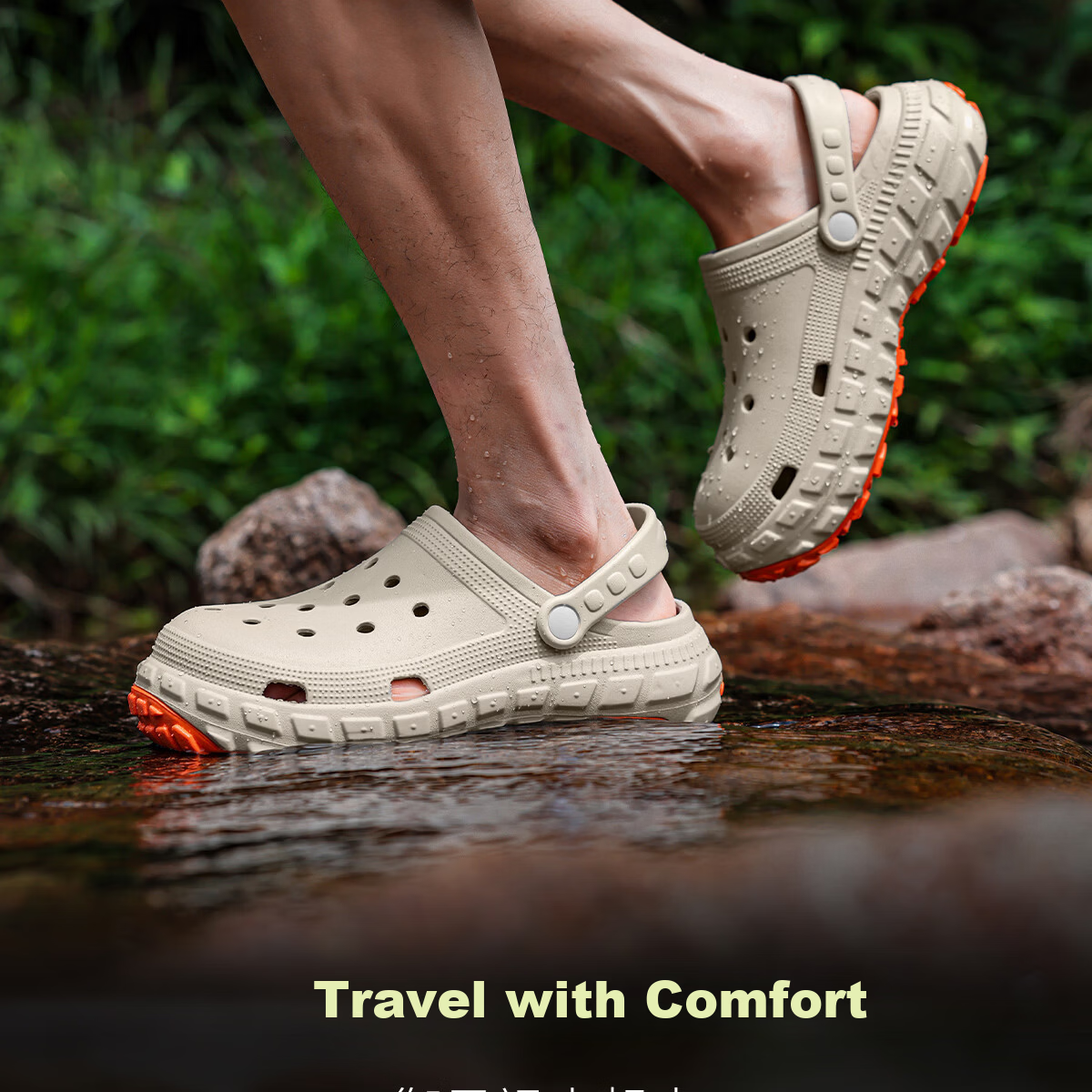 TZLDN Men's Non-Slip Ventilated Summer Outdoor Sports Odor-Resistant Creek Shoes Dual-Purpose Driving Beach Sandals 4