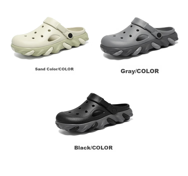 CARTELO Summer Men's Casual Outdoor Sandals New Hollow Sports Beach Shoes JS02 Black Size 44-45 5
