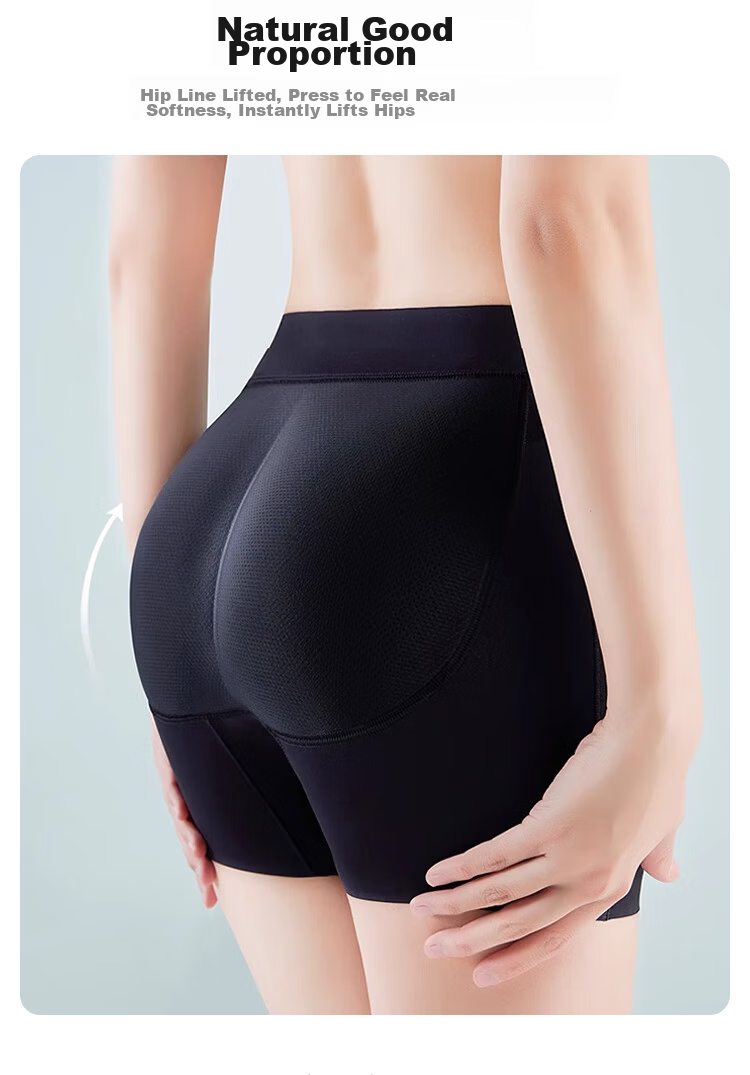 FitonTon Seamless Butt Lifting Panties for Women, Hip Enhancing Peach Shaping Underwear, Natural Thin Latex Pad, Tummy Control Waist Shaping Safety Shorts 5