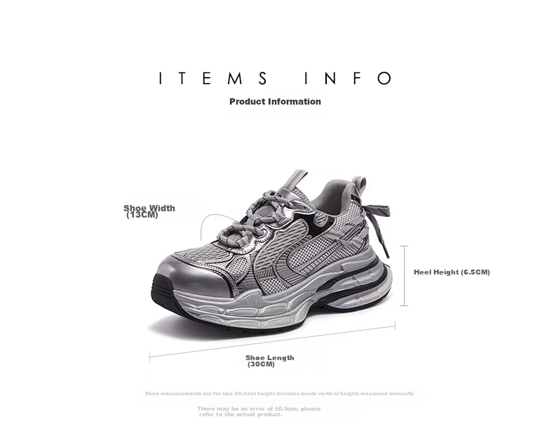 CAMEL Silver Moon 3rd Generation Dad Shoes Outdoor Height Increasing Casual Shoes L26S283125W Pearl White (Breathable Mesh) Size 38 36