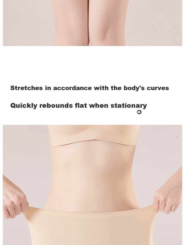 Neixiaoban 2-Pack Safety Shorts Anti-Exposure Seamless Cotton Antibacterial Crotch Two-in-One Boxer Briefs Ice Silk Leggings M 18