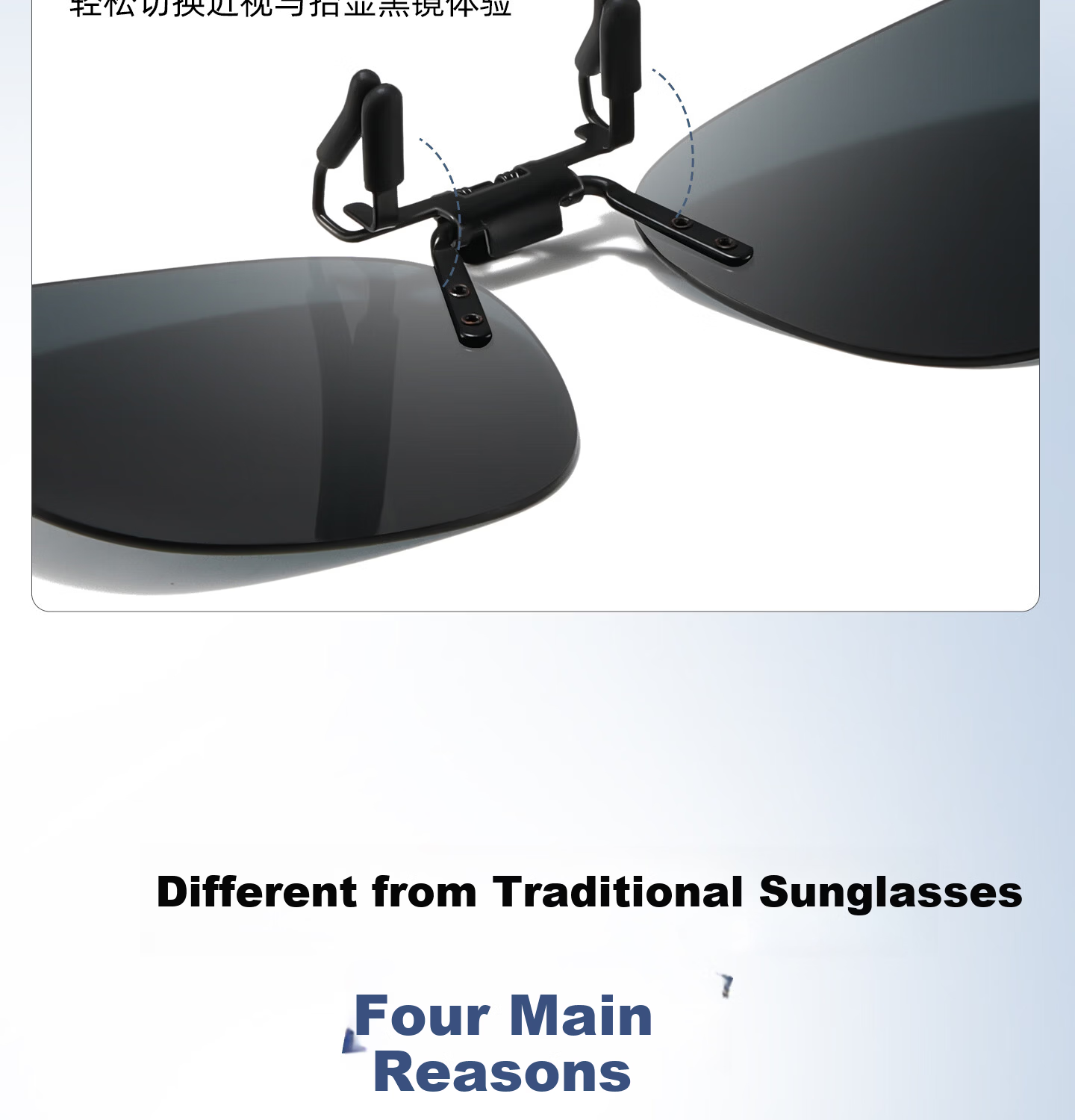 CAPONI Polarized Clip-On HUD Display Sunglasses UV Protection Driving Glasses for Men and Women 28