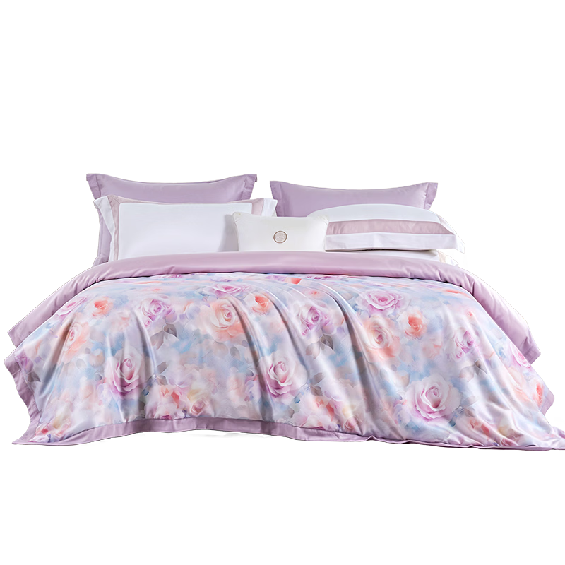 FUANNA Duvet Cover Single Piece Lyocell Tencel Cotton Class A Summer Cooling Quilt Cover Cool Touch Duvet Cover 200x230cm