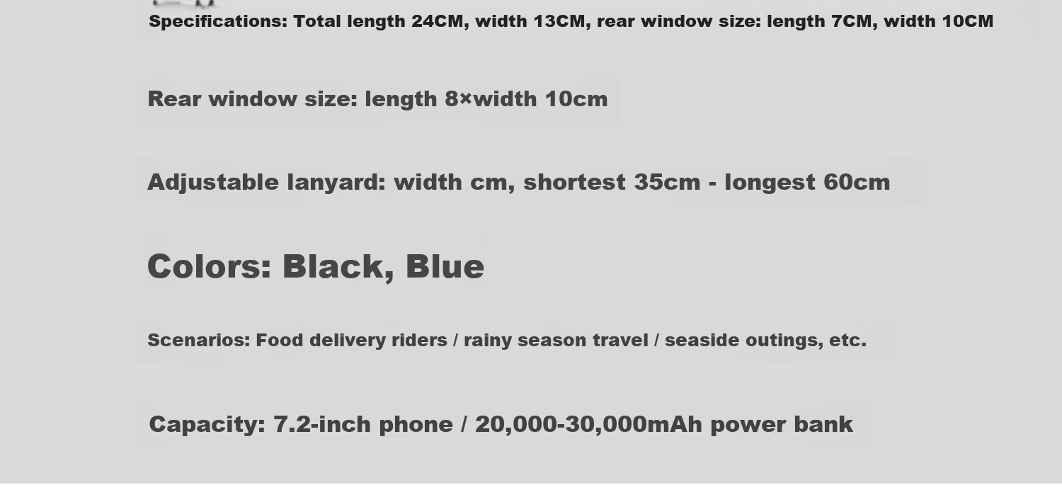 Liomirror Waterproof Phone Pouch for Riders Touchscreen Compatible Charging Swimming Photography with Earphone Jack 12