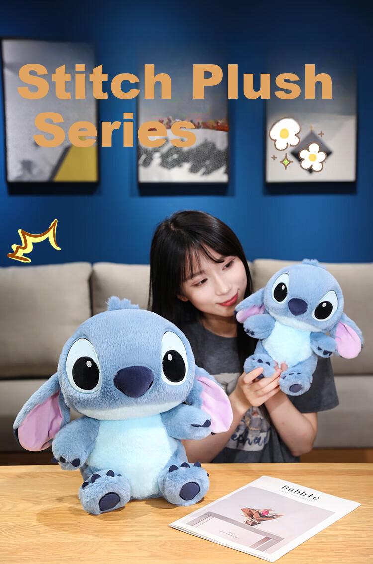 Disney Stitch Plush Toy Doll Pillow Birthday Children's Day Gift for Boys and Girls 1