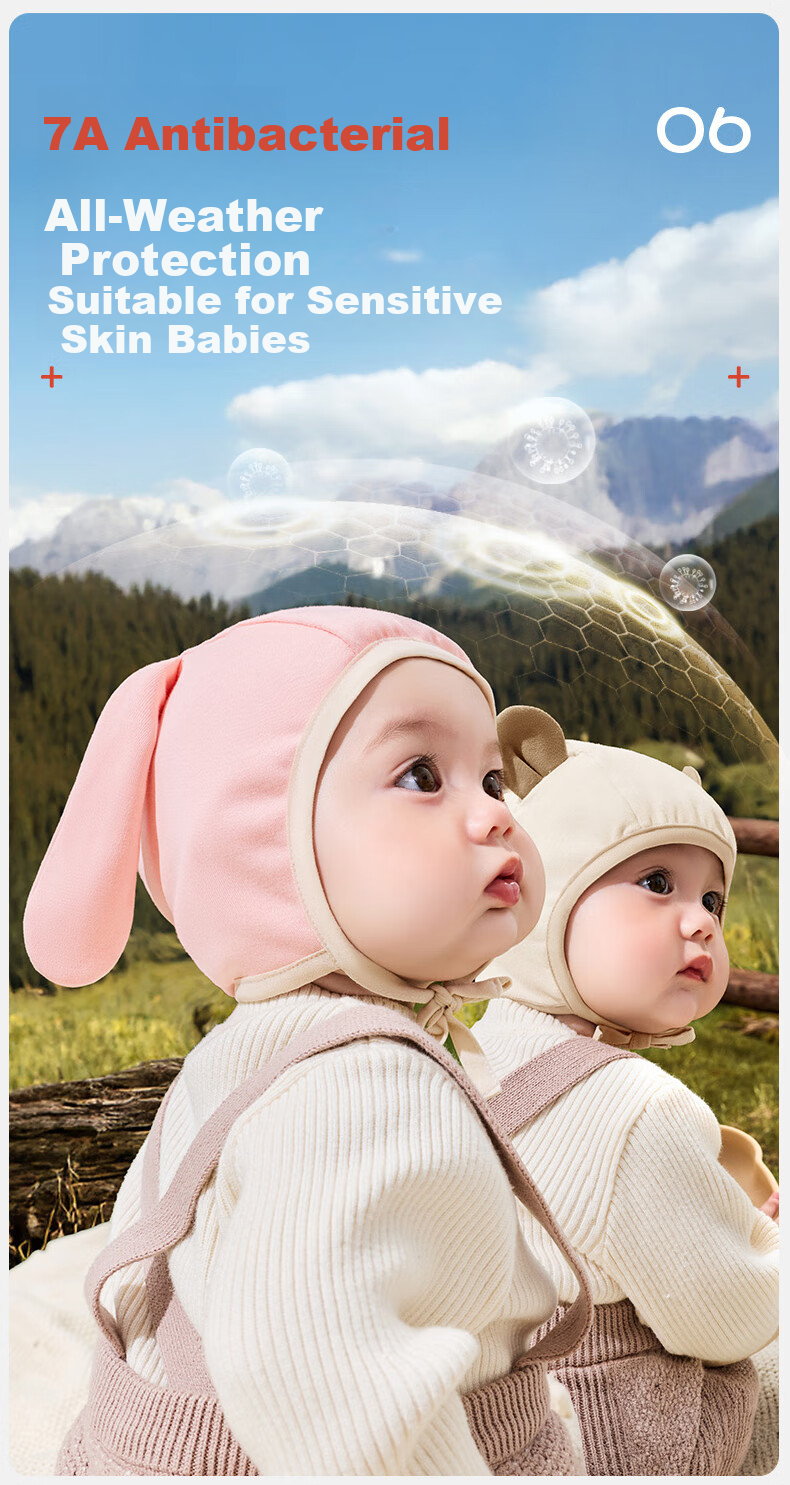 Kocotree KK Tree Baby Hat Autumn Winter Infant Toddler Warm Windproof Cotton Ear Protection Cartoon Hat 14
