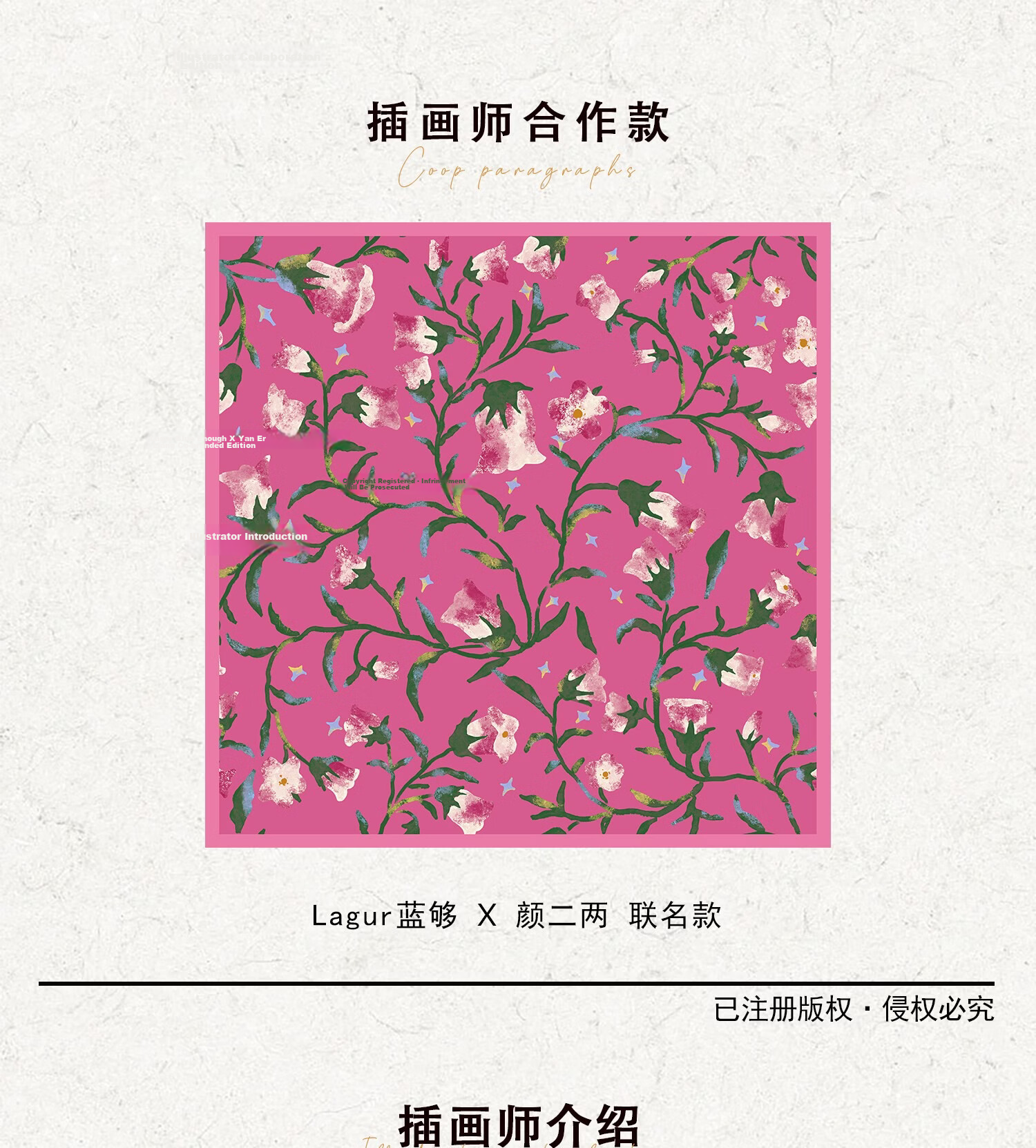 Lagur "Rose Red Morning Glory" Original Handmade Fine Rolled Mulberry Silk Scarf Midnight Blue (Pink Gift Box) 8