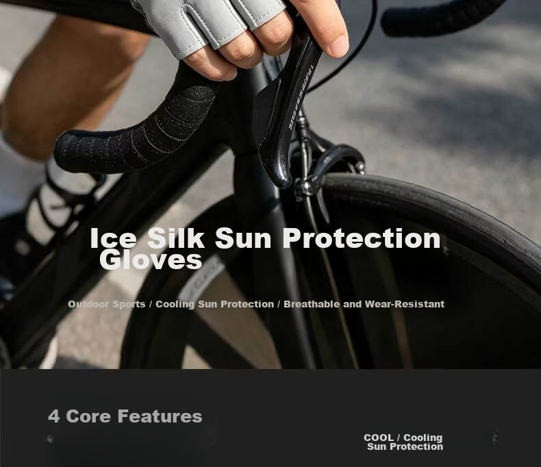 RED DRAGONFLY Women's Half-Finger Gloves Summer Sun Protection Lightweight Breathable Cycling Sports Men's Non-Slip Driving Outdoor Gloves 2
