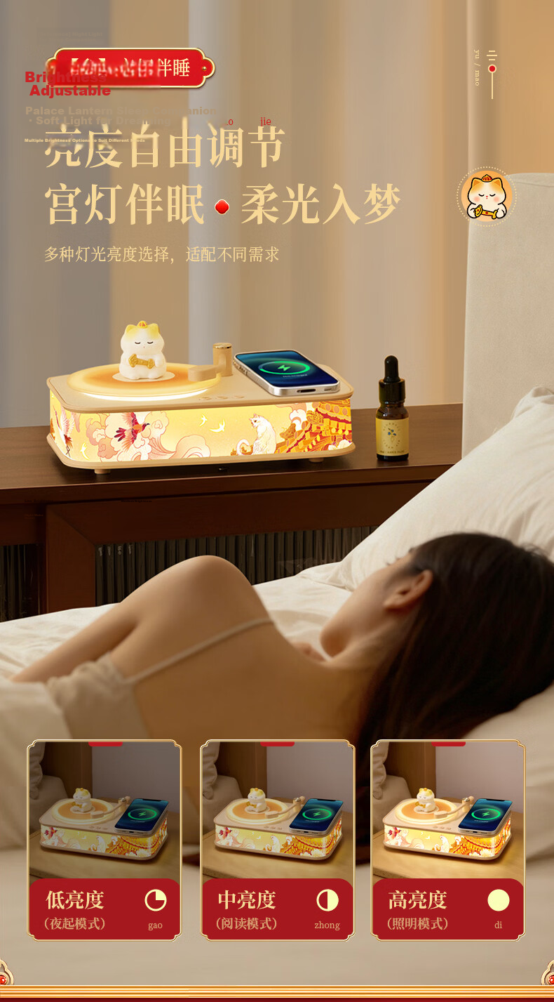 Wanhuo Forbidden City Cultural Creative Graduation Gift for Girls High School Exam Blessing Teacher Souvenir Birthday Gift Practical Thoughtful Niche Premium Aromatherapy Bluetooth Speaker Wireless Ch 8