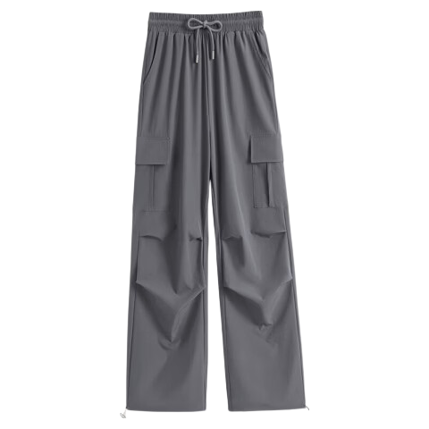MJ STYLE Women's Casual Straight-Leg Cargo Pants 2026 Summer May Day Loose Breathable Outdoor Hiking Sports Trousers