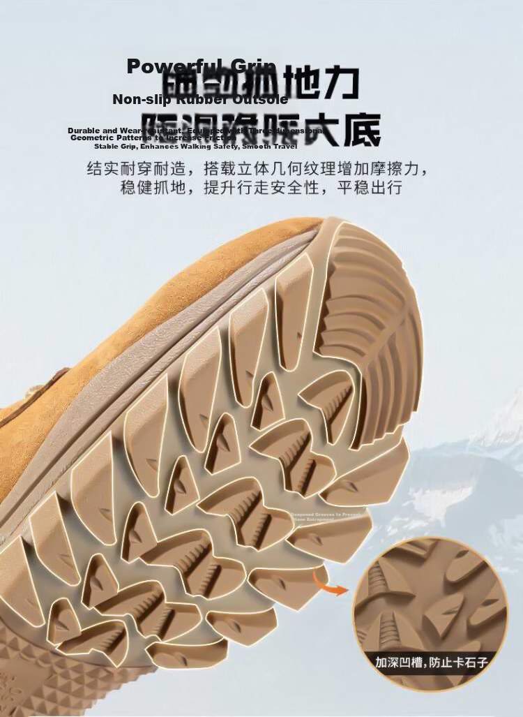 Jihua 3535 New Style Brown 2L Combat Boots Carbon Plate Ultra-Light High-Top Genuine Leather Waterproof Breathable Durable Tactical Hiking Shoes Size 42 (260) 12