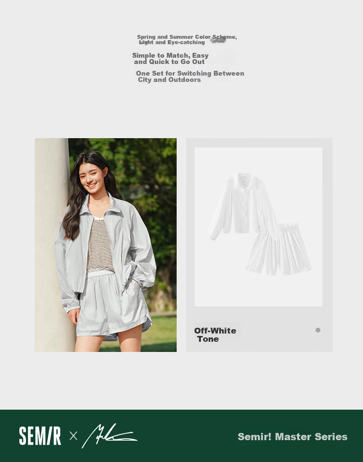 Semir Chen Duling | Mall Same Style | Marcus Collaboration Women's Summer 2026 Fashion Sunscreen Two-Piece Set 101326117017 12