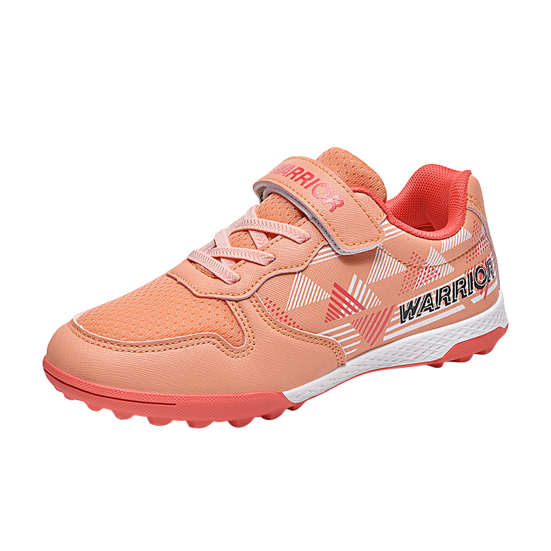 Warrior Children's Soccer Shoes Breathable Mesh TF Turf Training Shoes Unisex Kids 791 Dusty Pink Size 32 (210mm)