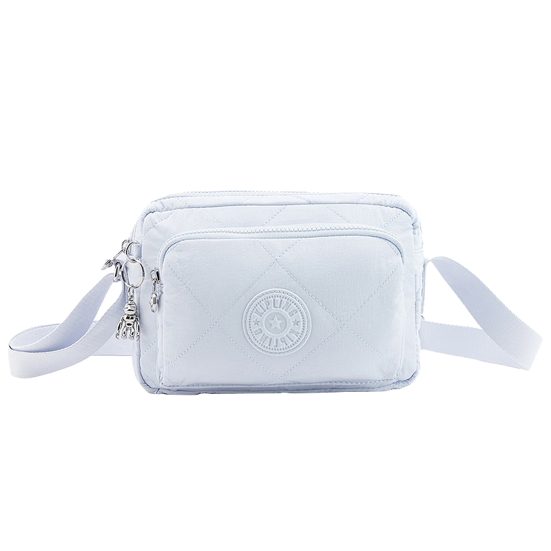 Kipling ABANU M ZIP Padded Light Blue Women's Shoulder Bag Crossbody Bag Birthday Gift
