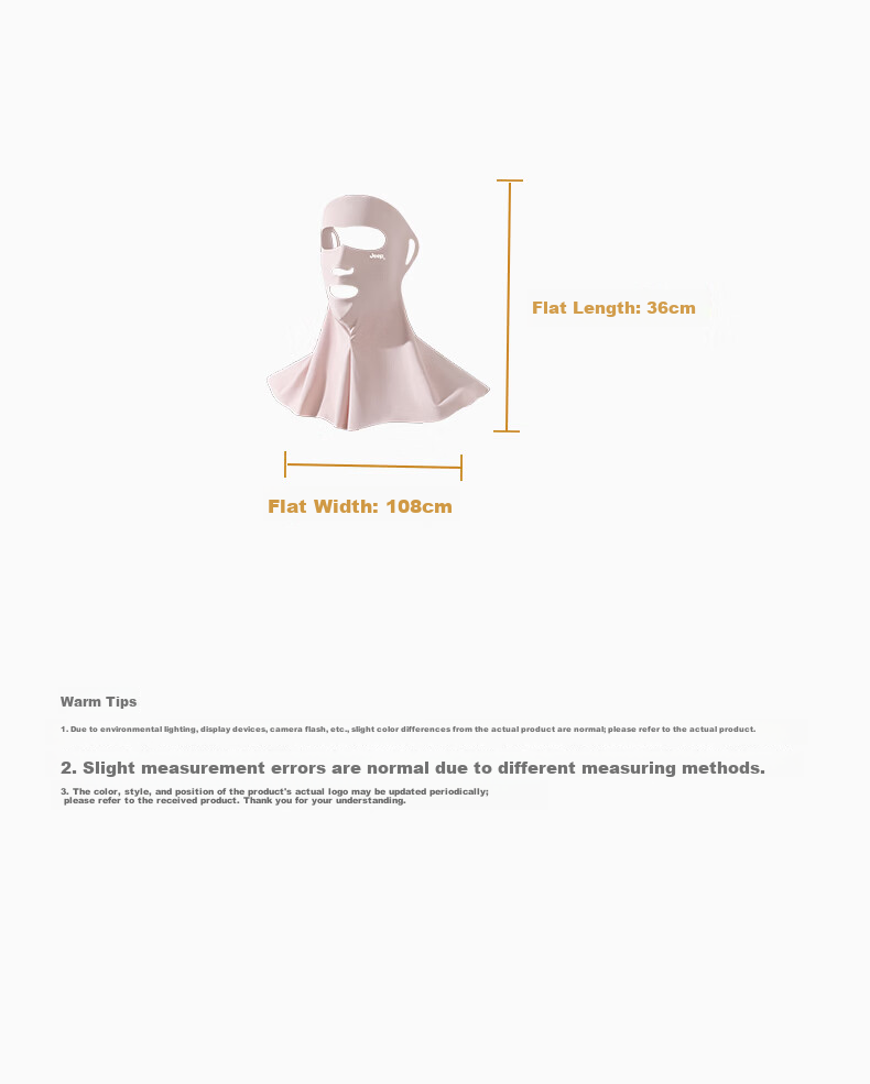 JEEP Women's Summer Outdoor Riding and Driving Sun Protection Face Mask UV Protection Face and Neck Cover Light Gray 11