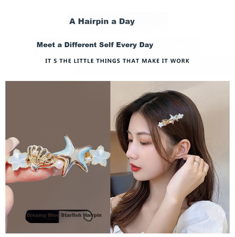 Enchanting Cat Hair Clip Back of Head 2026 New Hairpin Claw Clip Shark Clip for Girls Birthday Children's Day Gift High-End 4