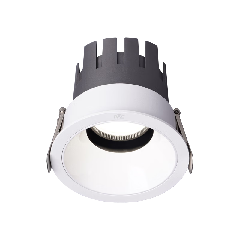 NVC LED Recessed Spotlight for Living Room Corridor Background Anti-Glare Full Spectrum Eye Protection Small Hill Aluminum Material Opening 75-78mm