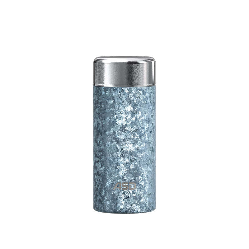 ASD Pure Titanium Insulated Bottle 220ml Lightweight Portable Pocket Cup Tea Separation Unisex Water Bottle Blue T