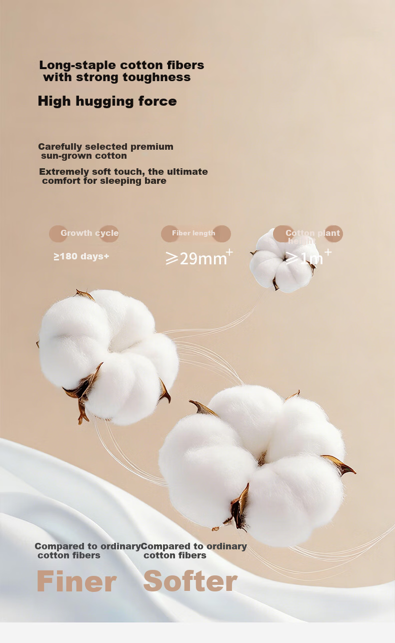 SOMERELLE A-Class Xinjiang Long-Staple Cotton Sateen Bed Sheet Single Piece 100% Cotton for Single/Double Bed 1.2/1.5m 200x230cm 5