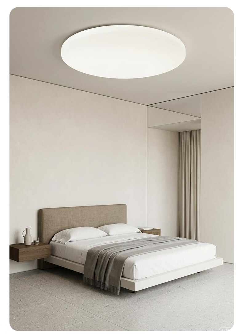NVC NVC LED Ceiling Light, Modern And Simple Living Room Fixture, Ultra-Thin Comfortable, White Moon 2, 132 Watts, Full Spectrum Living Room 10