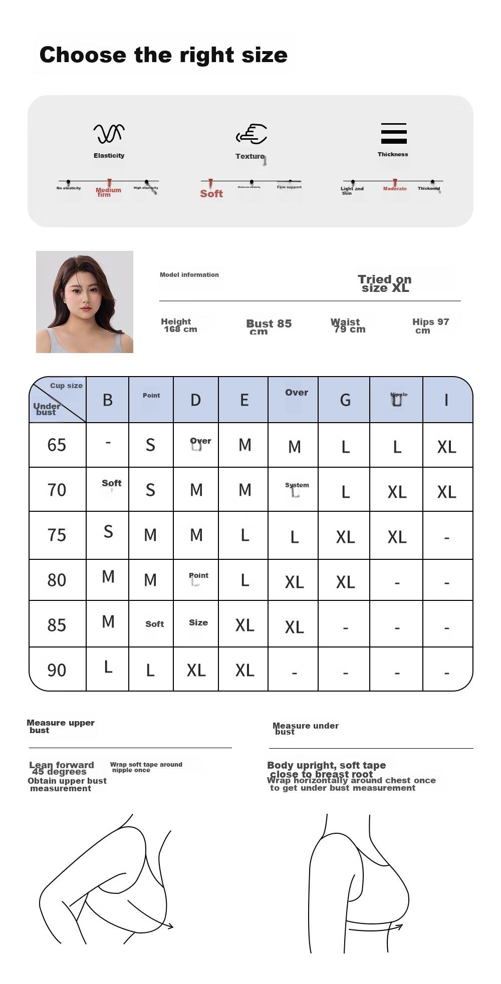 PINK AMY Sticky Cotton Breast Pads Women’s Wedding Dress Summer Push-Up Large Cup Invisible Nipple Covers 21