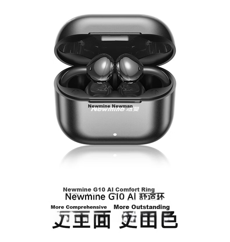 Newman 2026 Latest AI Real-Time Translation Bluetooth Bone Conduction Wireless Open-Ear Clip-On Sports Earphones Long Battery Life for Music Running and Calls 3