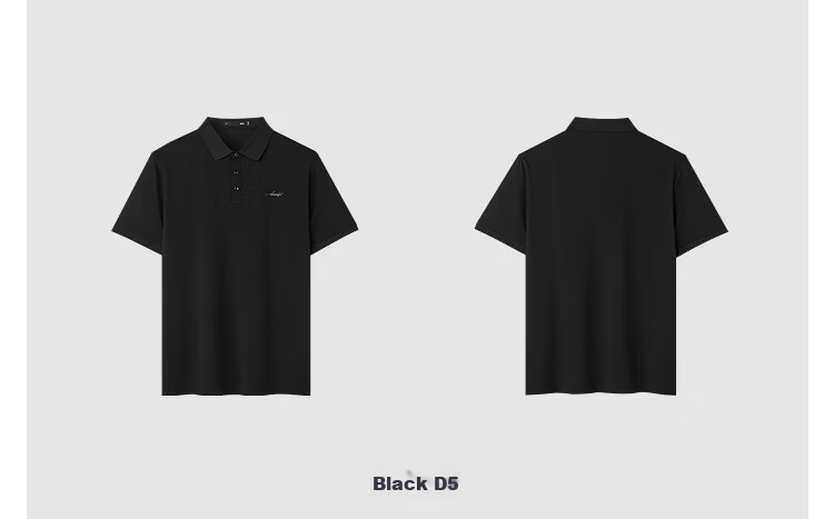 HLA Heilan Home Men's Short Sleeve Polo Shirt 26 Light Business Fashion Series Cool and Breathable Summer Short Sleeve 15