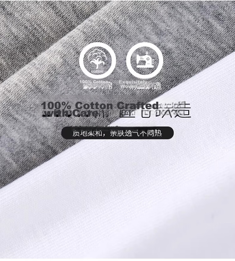 GUJIN 3-Pack 100% Cotton Men's High Elasticity Sports Sweat-Absorbing Breathable Loose Thin Vest 3