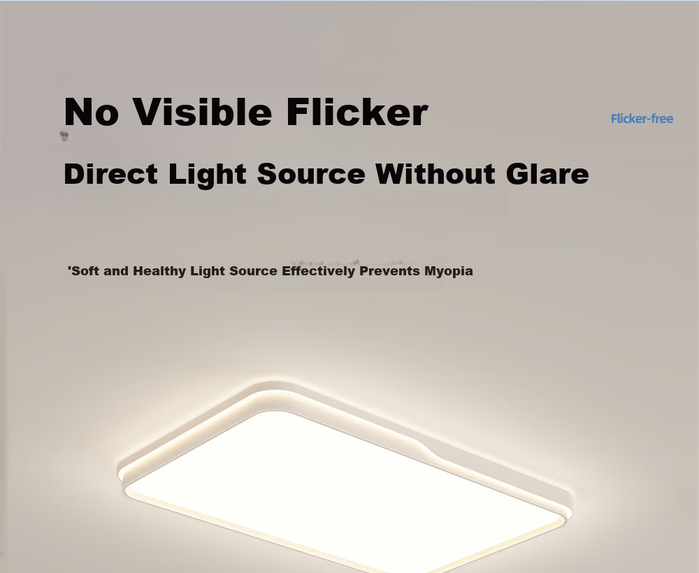 Dell Living Room LED Ceiling Light Full Spectrum Eye Protection Modern Minimalist Cream Style Zhongshan Lighting with Installation Package 13