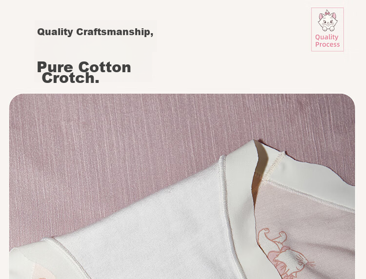 Gukoo Modal Women's Underwear Spring Summer Marie Cat Collaboration New Pure Cotton Crotch Ladies Underwear Set L 10