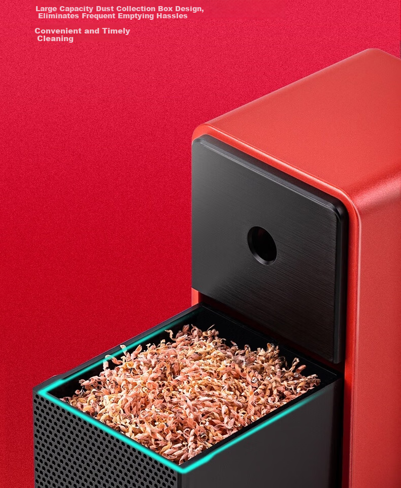 Deli NS077 New Sai Manual Pencil Sharpener Hand Crank Rotary Pencil Sharpener Automatic Pencil Feeding Office Student Use (Coral Red) Color Box 1 Pack 6