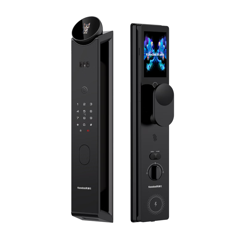 KAADAS Smart Door Lock i60 Ultra with Facial Recognition, Visual Peephole, Large Screen, Wireless Charging, AI Interactive Display