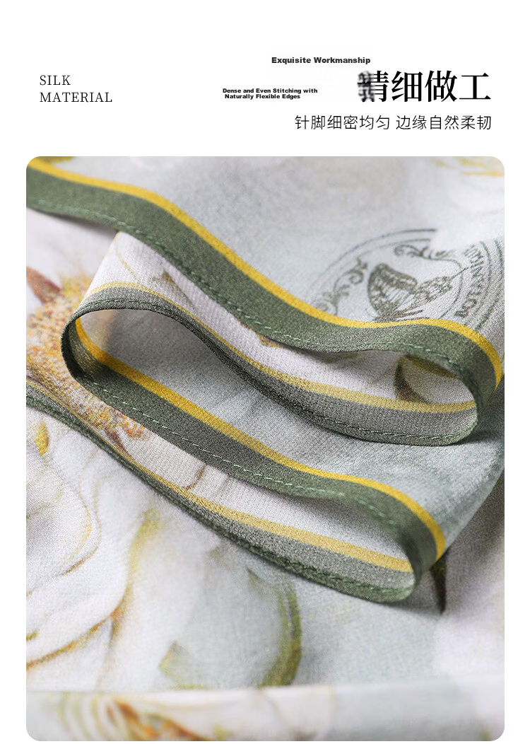 Hangsilk 12mm Double Crepe Silk Scarf Mulberry Silk Long Shawl Gift Box for Women Birthday Gift for Mom 4