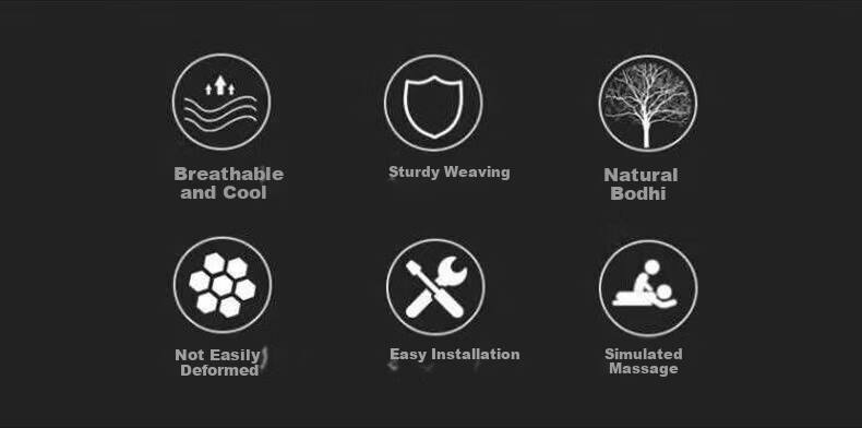 Zhunhang Bodhi Car Seat Cushion Summer Breathable Long Sitting Comfortable Butt Pad Office Chair Ventilated Cooling Seat Cushion 2