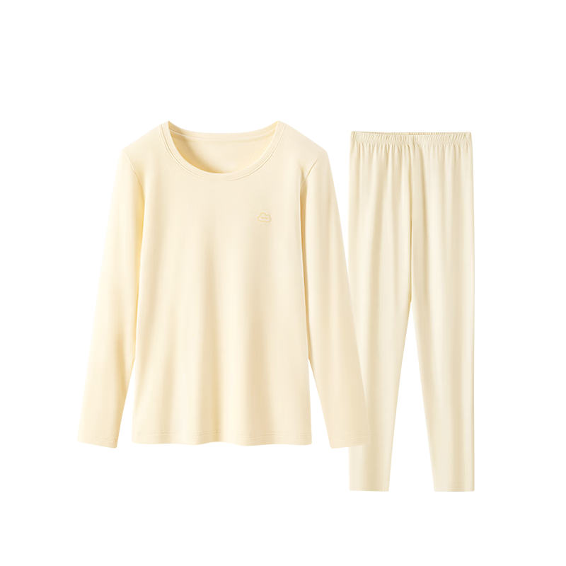 COCO SMART Girls' Cotton Thin Thermal Underwear Set Autumn Top and Bottom, Class A, Junior High and Older Kids