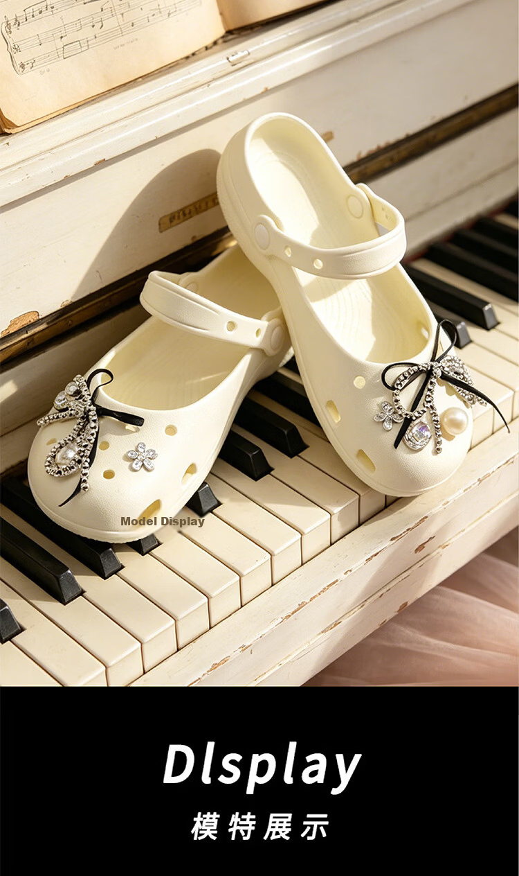 AILAIJIA Ballet Mary Jane Clog Shoes for Women White Size 40-41 5