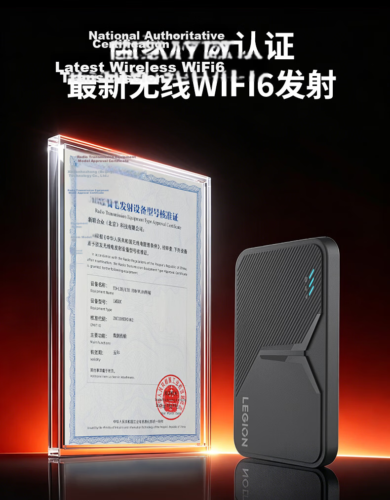 Lenovo Portable WiFi 2026 New Model, Tri-Network Nationwide Compatible, SIM-Free Wireless Network, WiFi 6 Car Router, Portable And Unrestricted Mobile, China Unicom And China Telecom, 3000mAh Battery 7