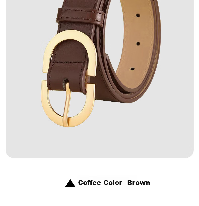 CARTELO Women's Leather Belt Denim Waist Belt Korean Style Fashion Versatile Pin Buckle Belt Birthday Gift for Girlfriend 14