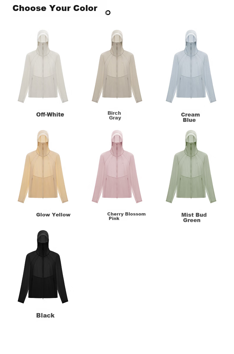 Bananain Liangpi 303UV Pro Women's Moisture-Wicking Quick-Dry Drawstring Hooded Cooling Sun Protection Jacket, Outdoor Skin Coat 22
