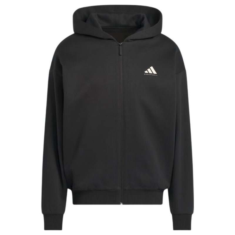 Adidas Unisex Basketball Series ADI BB FZ HOODY Knit Jacket KB3064 Black 2XL